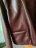 優(yōu)衣庫女裝仿皮短茄克/外套休閑時(shí)尚翻領(lǐng)夾克480060 38 深褐色 M /160/84A 曬單實(shí)拍圖