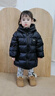 保姆貝貝兒童羽絨服2025新款女童寶寶中長(cháng)款鴨絨洋氣男童加厚冬季保暖外套 黑色 （男女同款） 120 曬單實(shí)拍圖