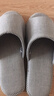 無(wú)印良品（MUJI）男女通用 水洗棉厚底拖鞋 無(wú)性別 男鞋女鞋 前開(kāi)/藏青色條紋 5S 23 cm/S/36碼（2.0） 曬單實(shí)拍圖