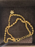 金至尊（3DG Jewellery）黃金手鏈花期INS風(fēng)疊戴雙層鏈999足金送女友老婆生日禮物計價(jià) 金重9.78克（以實(shí)際克重多退少補） 曬單實(shí)拍圖