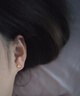 周六福足金999四葉草黃金耳釘女耳飾生日禮物計價(jià)AA096009 一對 約0.73g 曬單實(shí)拍圖