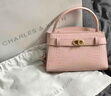 CHARLES&KEITH鱷魚(yú)紋凱莉包手提包斜挎婚包包女包生日禮物CK2-50270880-1 曬單實(shí)拍圖