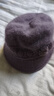 黛米安妮莎中年媽媽帽子女冬季兔毛保暖毛線(xiàn)帽老年人奶奶老太太秋冬棉帽 香芋紫（單帽） 均碼 曬單實(shí)拍圖
