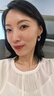 ZEGL真柳桃心耳環(huán)女歐美夸張線條耳釘款輕奢生日禮物送女友 曬單實拍圖