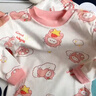 婧麒兒童秋衣套裝純棉男童女童秋衣秋褲內衣全棉秋款寶寶內衣套裝 森林巴士+清新小梨 130 cm 曬單實(shí)拍圖