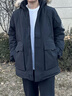 駱駝（CAMEL）【王俊凱同款】戶(hù)外羽絨服冬季新款連帽羽絨衣中長(cháng)款保暖防風(fēng)外套 AA12264035E，幻影黑，男女同款 L 曬單實(shí)拍圖