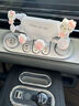 GISAEV車(chē)載手機支架kitty貓款汽車(chē)專(zhuān)用出風(fēng)口導航固定通用掛鉤式裝飾女 【KT貓貓爪白色支架】 行駛不占視野丨充電導航兩不誤 曬單實(shí)拍圖