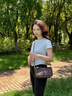 Chiecu Kscbn CK輕奢包包女款單肩包斜挎包女士新款印花小方包情人節生日禮物 咖色【精美禮盒裝】 曬單實(shí)拍圖