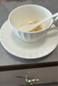 品來(lái)運骨瓷純白咖啡杯碟辦公咖啡杯定制logo印字咖啡廳陶瓷杯子帶碟送勺 純白高腳南瓜杯碟+勺子 曬單實(shí)拍圖