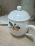 蘇氏陶瓷（SUSHI CERAMICS）冰種玉瓷素燒手繪柿柿如意辦公杯茶隔杯陶瓷過(guò)濾內膽會(huì )議杯伴手禮 曬單實(shí)拍圖