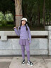 NICKYBABY女童半身裙2025新款兒童假兩件秋季中大童跑步羽毛球速干運動套裝 2243紫色【速干裙褲/高彈透氣】 120 cm 曬單實拍圖