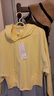 AMII女裝2026春季新款休閑抽繩連帽手寫(xiě)體字母刺繡短款衛衣女 鵝黃 M 160/84A 曬單實(shí)拍圖