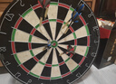 新動(dòng)力黃麻飛鏢盤(pán)套裝成人比賽家庭娛樂(lè )玩具18寸飛鏢靶 送6支加重飛鏢 曬單實(shí)拍圖