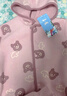 迷你巴拉巴拉嬰兒連體衣棉服外出幼兒衣服保暖雙面絨兩面穿外套2025冬新款 紫色調(diào)00377 90cm 曬單實(shí)拍圖