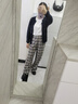 優(yōu)衣庫女裝法蘭絨舒適長褲/全棉柔軟寬松直筒休閑褲 新款478861 37 栗色 M /160/68A 曬單實拍圖