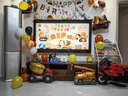 酷依寶汽車(chē)主題兒童周歲生日場(chǎng)景布置裝飾男孩寶寶氣球派對電視投屏背景 曬單實(shí)拍圖