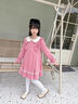安妮優(yōu)兒（Anneyol）女童秋冬款連衣裙2025新款秋冬季小女孩公主裙秋裝兒童長(cháng)袖裙子 粉色加絨 130 曬單實(shí)拍圖