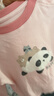 戴維貝拉（DAVE＆BELLA）小男孩全棉上衣女童衣服2025秋季新款小童長袖t恤洋氣寶寶打底衫 琥珀粉【現(xiàn)貨】 90 cm（建議身高80-90cm） 曬單實拍圖