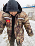冬季棉襖迷彩棉服加絨加厚防水防風(fēng)勞保棉大衣冷庫防寒服工裝棉衣 黃廢墟 4XL (190) 推薦160-190斤 曬單實(shí)拍圖