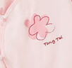 童泰（TONGTAI）嬰兒連體衣春秋季純棉衣服初生寶寶蝴蝶哈衣爬服和尚服粉色52cm 曬單實(shí)拍圖