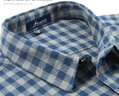 富鋌【100%棉雙面磨毛】秋季男士襯衫男長(cháng)袖保暖格紋軟糯親膚男裝襯衣 曬單實(shí)拍圖