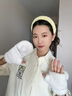 恒源祥手套女冬季可愛(ài)女生加絨保暖冬天萌兔半指送女友情人節禮物 兔子3件套[手套+羊毛圍巾+耳罩] 均碼 曬單實(shí)拍圖