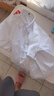 匆蒙襯衫女短袖夏季職業(yè)裝白色日常通勤正裝V領(lǐng)簡(jiǎn)約百搭商務(wù)面試工服 曬單實(shí)拍圖