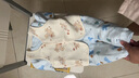 童泰嬰兒連體衣秋冬寶寶衣服家居內衣偏開(kāi)長(cháng)袖夾棉哈衣爬服 藍色 80cm 曬單實(shí)拍圖