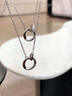 中國黃金（CHINA GOLD）925銀莫比烏斯環(huán)項鏈情侶一對男女輕奢小眾個(gè)性吊墜飾品生日禮物 莫比烏斯環(huán)項鏈【情侶款】+品牌禮盒 曬單實(shí)拍圖