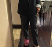 LILY2025春新款女裝職業(yè)顯瘦通勤百搭九分小腳直筒褲休閑褲褲子 509深灰 M 曬單實拍圖