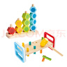 Hape嬰幼童玩具 木質(zhì)大顆粒拼搭積木趣味學(xué)步玩具 兒童早教益智玩具 數字堆堆樂(lè )+彩虹敲敲臺 曬單實(shí)拍圖