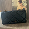 CHARLES&KEITH質(zhì)感菱格鏈條小方錢包女包包女包生日禮物CK6-10680924 Black黑色 XS 曬單實(shí)拍圖