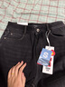 森馬（Semir）森柔|牛仔褲女冬加絨寬松長(cháng)褲簡(jiǎn)約ins潮百搭闊腿褲103724124005A 曬單實(shí)拍圖