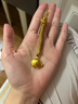 周六福吉象黃金吊墜女足金古法吊墜生日禮物計價(jià)A0415851 黑繩 約6.34g 曬單實(shí)拍圖