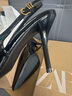 ZARA2025秋季新品 女鞋 黑色金屬搭扣飾尖頭高跟鞋 1239610 800 黑色 36 曬單實(shí)拍圖