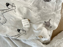 INSLABE嬰兒連體衣純棉夏季薄款哈衣初生寶空調服新生兒長(cháng)袖爬服衣服0 2件夏薄款側開(kāi)-小鹿灰+獅子灰 80cm (建議9-12月20-24斤) 曬單實(shí)拍圖
