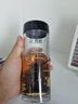 希諾（HEENOOR）塑料杯男女士時(shí)尚便攜防漏耐摔戶(hù)外家用泡茶水杯大容量隨手杯 黑色 365ml 曬單實(shí)拍圖