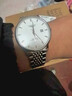 流浪琴撫25年瑞士認證十大名牌手表男士機械表防水真鉆商務(wù)超薄進(jìn)口男表 豪華升級版-本色白面-鋼帶 曬單實(shí)拍圖