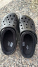 卡駱馳（CROCS）貝雅克駱格保暖拖鞋|205969 黑色-060 39(240mm)  曬單實(shí)拍圖