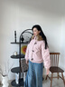 森馬（Semir）羽絨服女冬季可脫卸毛領(lǐng)牛角扣寬松80絨子2025新款學(xué)院風(fēng)外套 橡皮粉（白鴨絨）61214 S 曬單實(shí)拍圖
