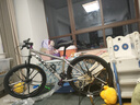 鳳凰山地車(chē)自行車(chē)成年人男士女士學(xué)生變速碟剎減震全軸承山地自行車(chē) 月光銀/碳鋼架/鎂合金十刀輪 26英寸（身高160-180左右） 24速-標準變速 曬單實(shí)拍圖