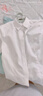 雅戈爾（YOUNGOR）短袖襯衫女素色DP免燙襯衫全棉抗皺平整易打理 白色 36 （160/84A） 曬單實(shí)拍圖