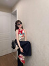 京多夢(mèng)美式深藍寬松闊腿牛仔褲女2025秋季新款時(shí)尚高腰顯瘦垂感拖地褲子 深藍色 M （98-106斤） 曬單實(shí)拍圖