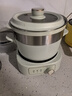 小熊（Bear）電煮鍋 電火鍋 分體式電炒鍋 家用宿舍多功能小電鍋蒸煮煎炒涮一體多用途電熱鍋泡面鍋 2.5L 【配蒸籠】DHG-D25G2 曬單實(shí)拍圖