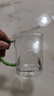 青蘋(píng)果耐熱玻璃水杯465ml四只 四色把手玻璃杯 圍爐煮茶杯牛奶杯 曬單實(shí)拍圖