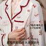 嫚熙（EMXEE）秋冬季雙面火山小磨毛孕婦純棉睡衣保暖月子服產(chǎn)婦哺乳家居服XL 曬單實(shí)拍圖