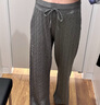 優(yōu)衣庫女裝可機洗紐花針織長(cháng)褲/休閑褲478848 06 鉛灰色 L /160/88 曬單實(shí)拍圖
