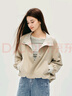 森馬（Semir）外套女秋季花苞拼接格子寬松立領(lǐng)2025風(fēng)文藝通勤夾克10A525108004 曬單實(shí)拍圖