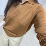 優(yōu)衣庫女裝針織廓形長褲/彎刀鐮刀褲子25秋冬新款483722 475344 483722/32深米色 S 曬單實拍圖