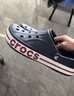 卡駱馳（CROCS）洞洞鞋貝雅卡駱班輕便耐磨一腳蹬休閑鞋|205089 黑色/白色-066 41 /42(260mm) 曬單實(shí)拍圖